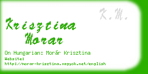 krisztina morar business card